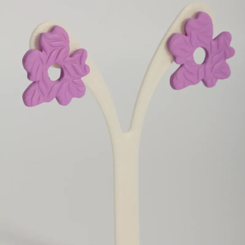 Boucles rose violet pastel