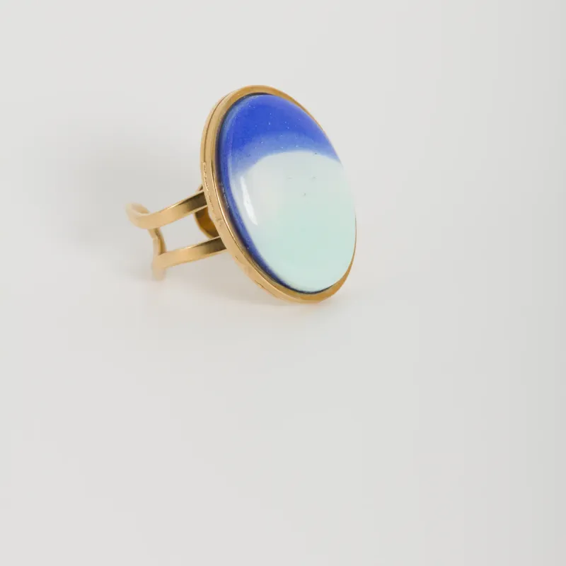 Bague bleu océan