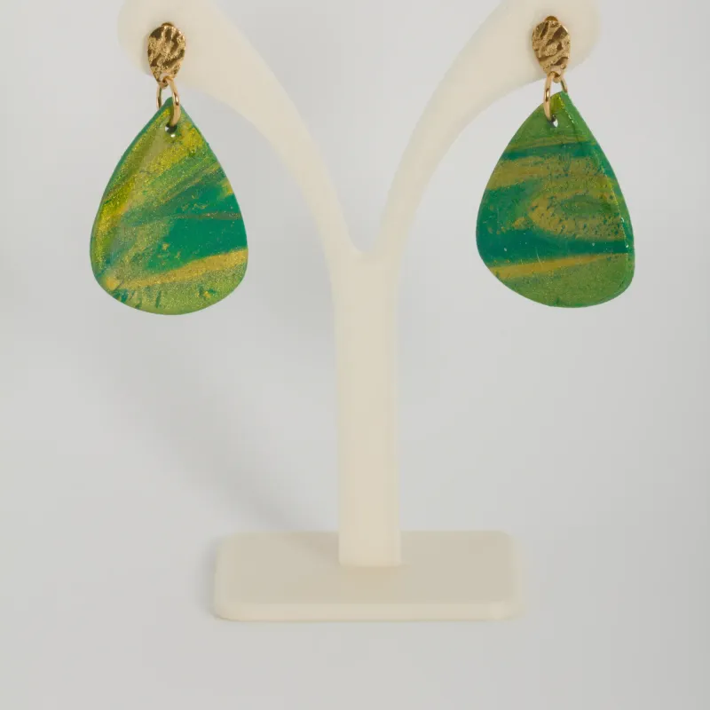 Boucles jaunes et vertes