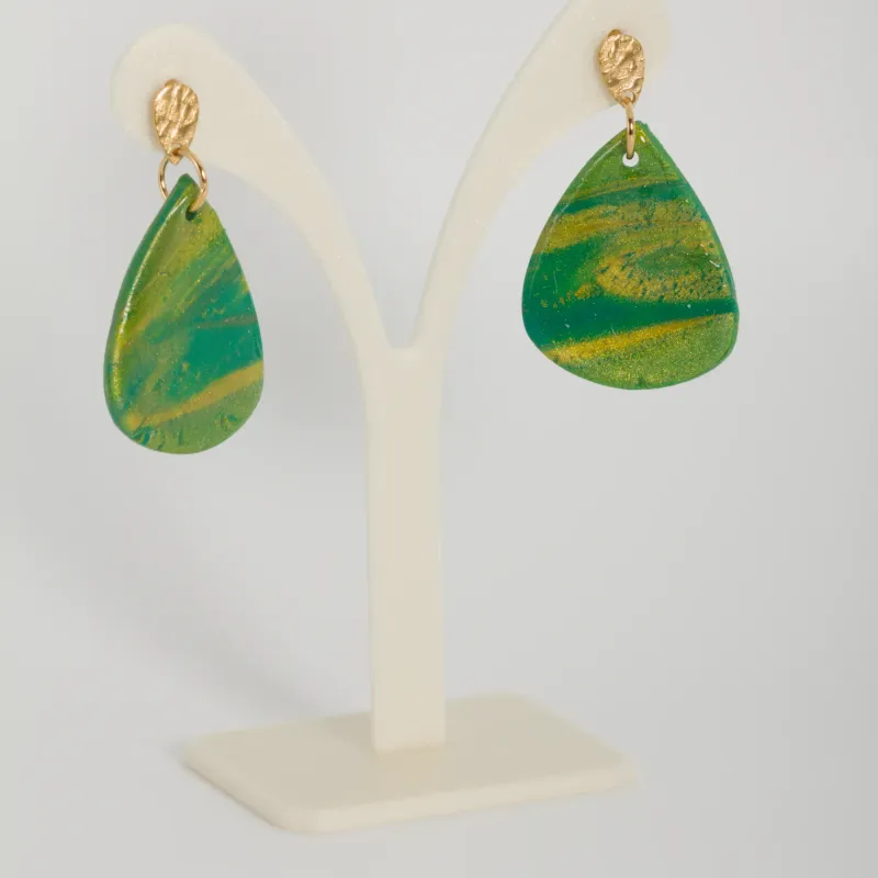 Boucles jaunes et vertes