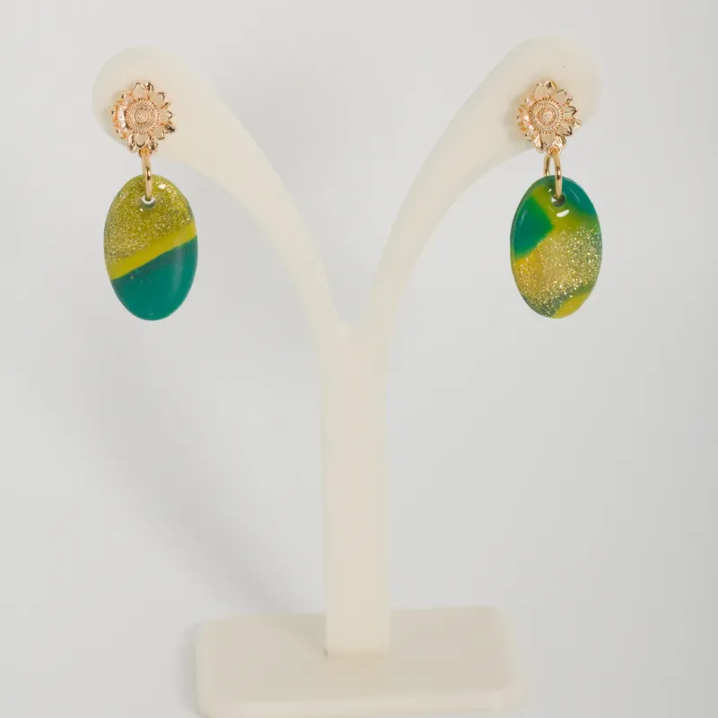 Boucles pétrole & jaunes