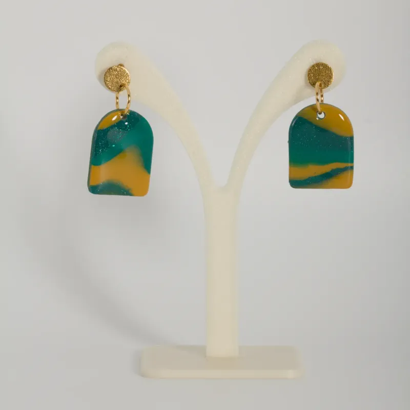 Boucles pétrole & jaune