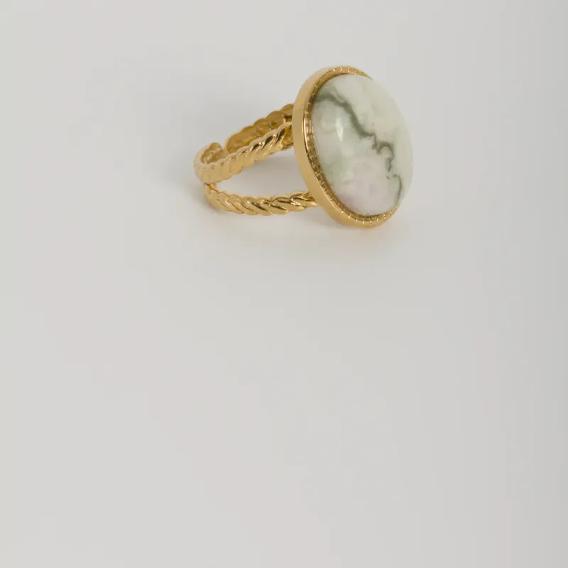 Bague « éclat tressé »