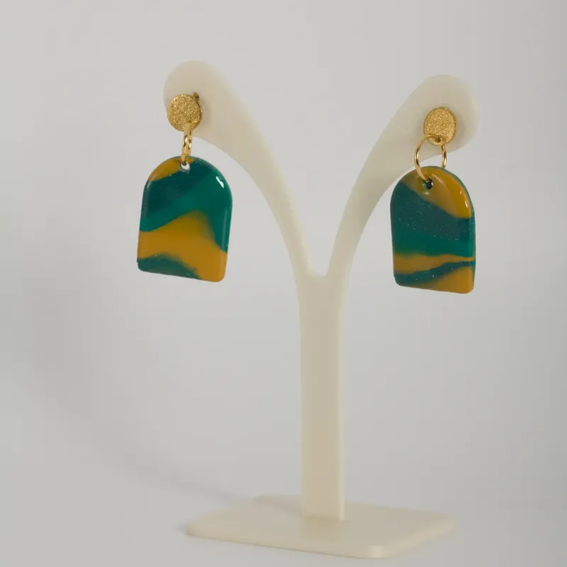 Boucles pétrole & jaune