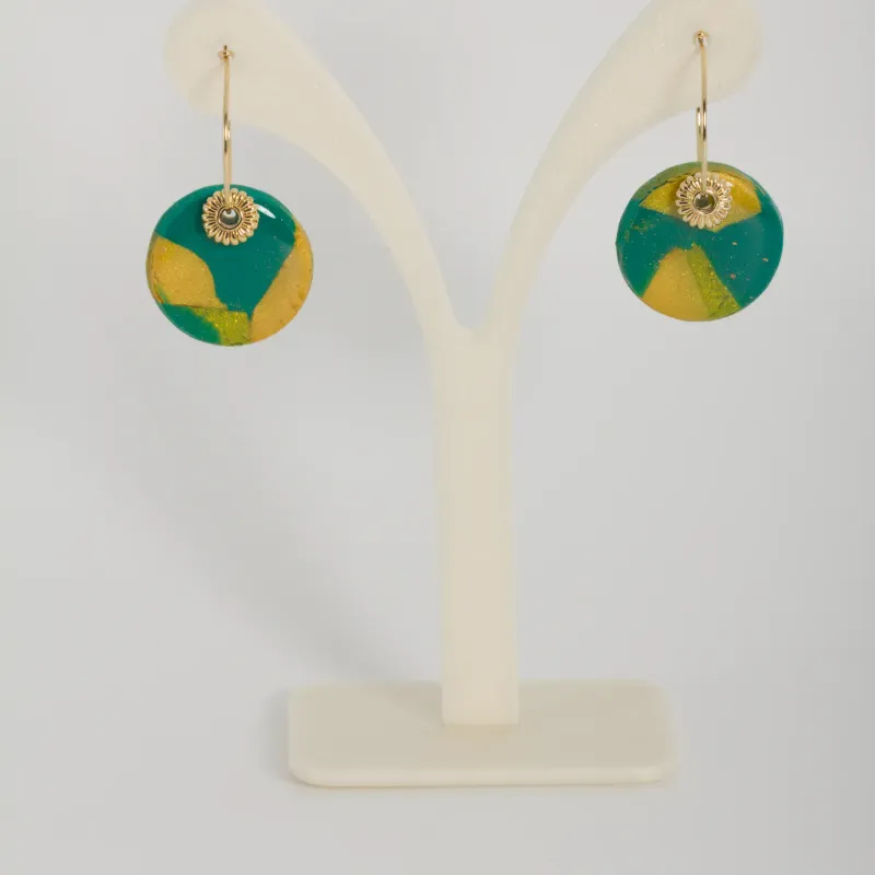 Boucles pétrole & jaunes