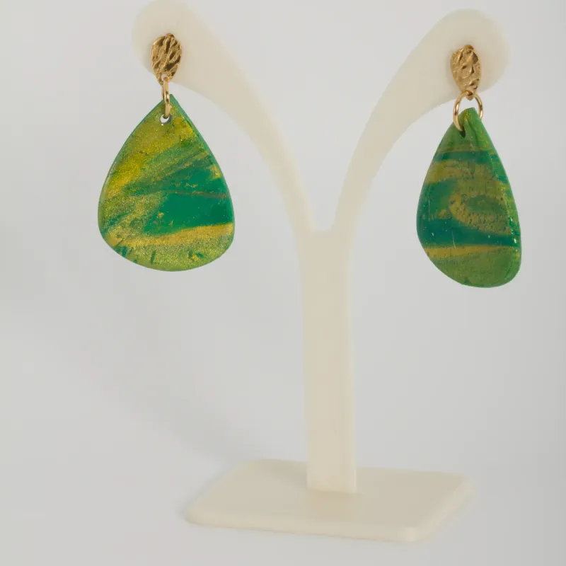 Boucles jaunes et vertes