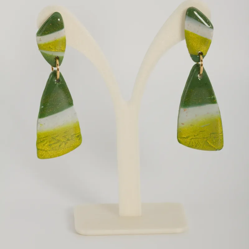 Boucles jaunes et vertes