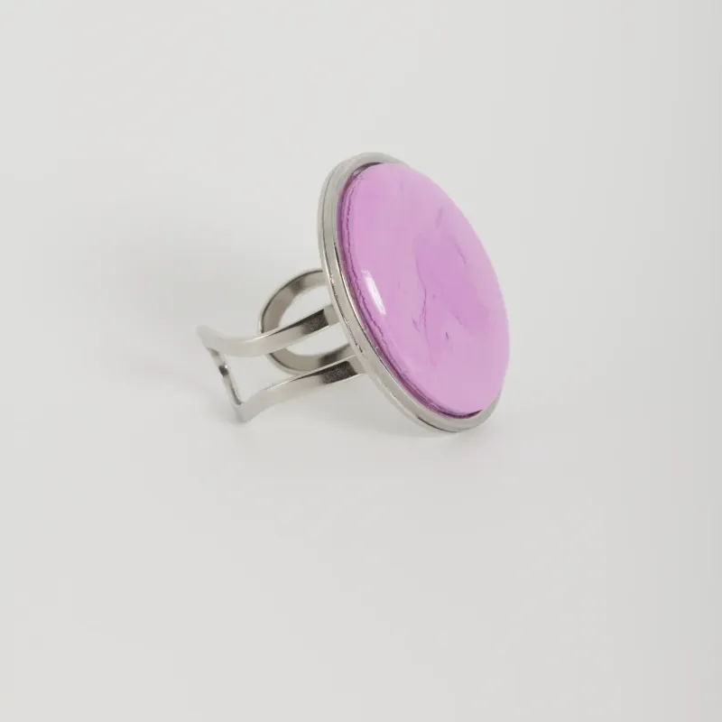 Bague violet pastel