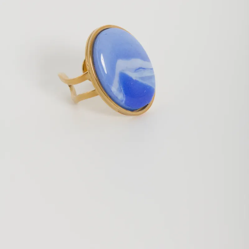 Bague bleu océan