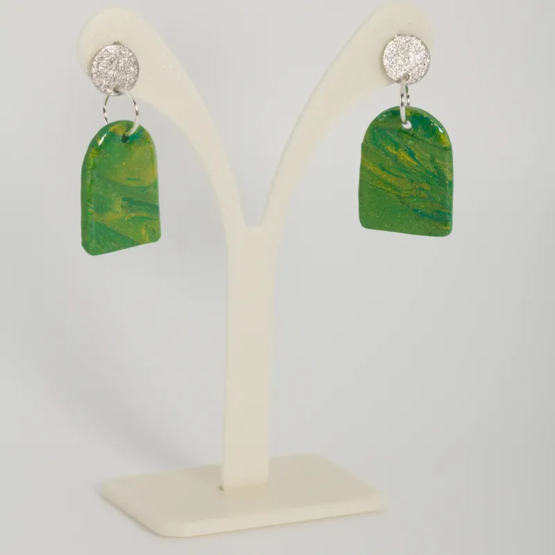 Boucles jaunes et vertes