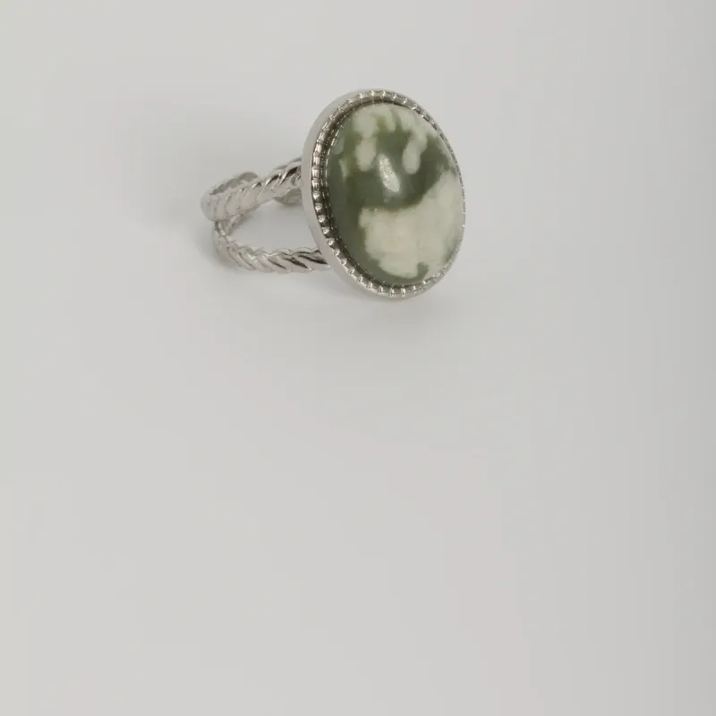 Bague « éclat tressé »