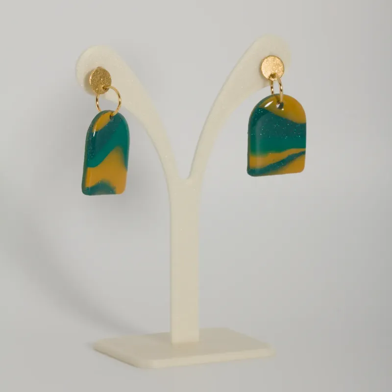 Boucles pétrole & jaune