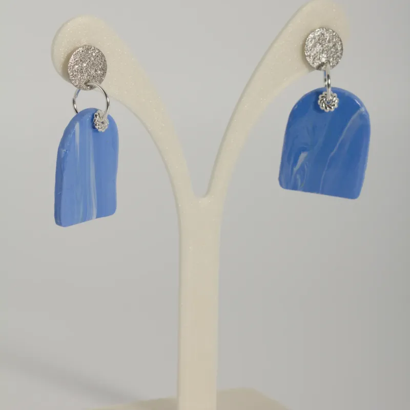 Boucles bleu pervenche 