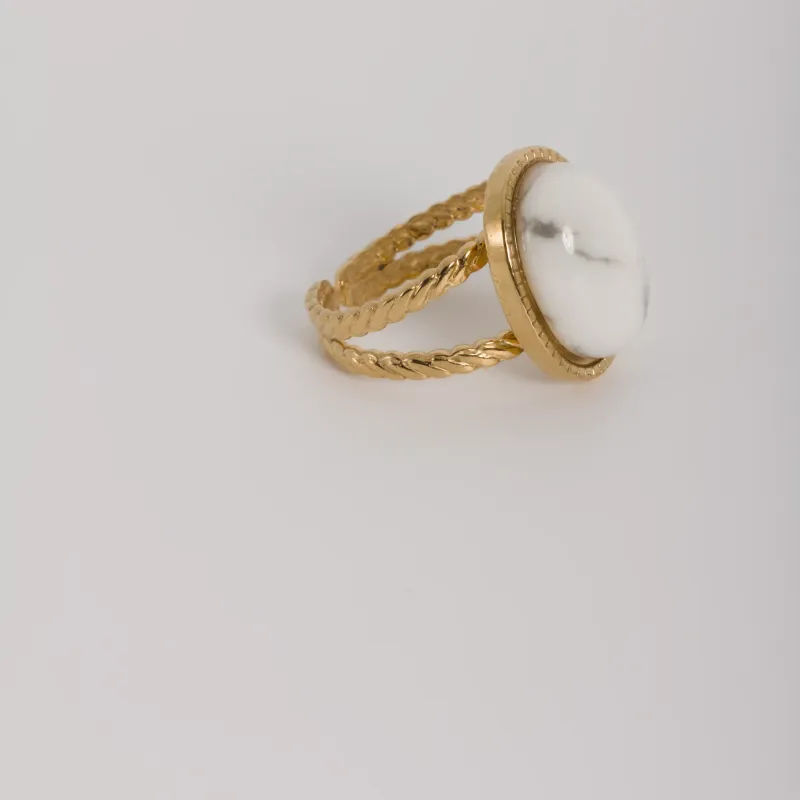 Bague « éclat tressé »