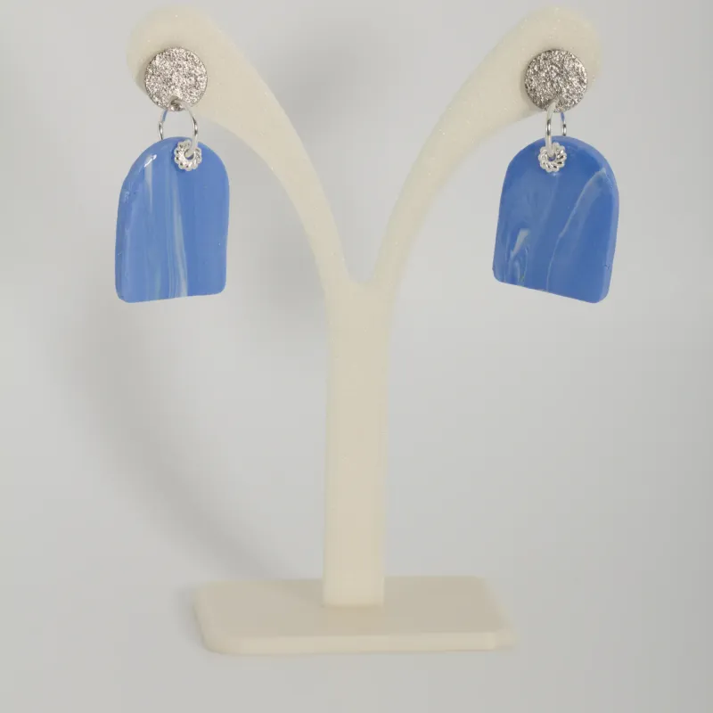 Boucles bleu pervenche 
