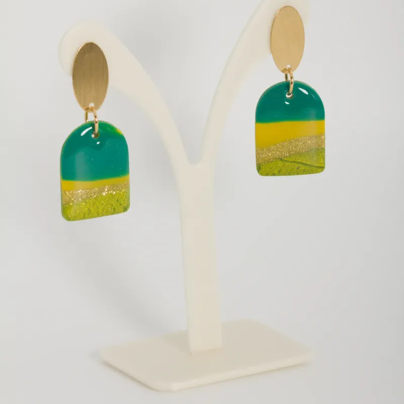 Boucles pétrole & jaunes