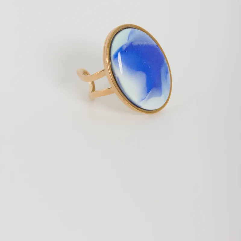 Bague bleu océan
