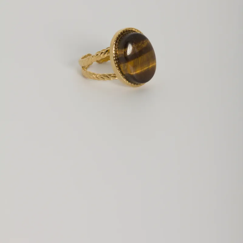 Bague « éclat tressé »