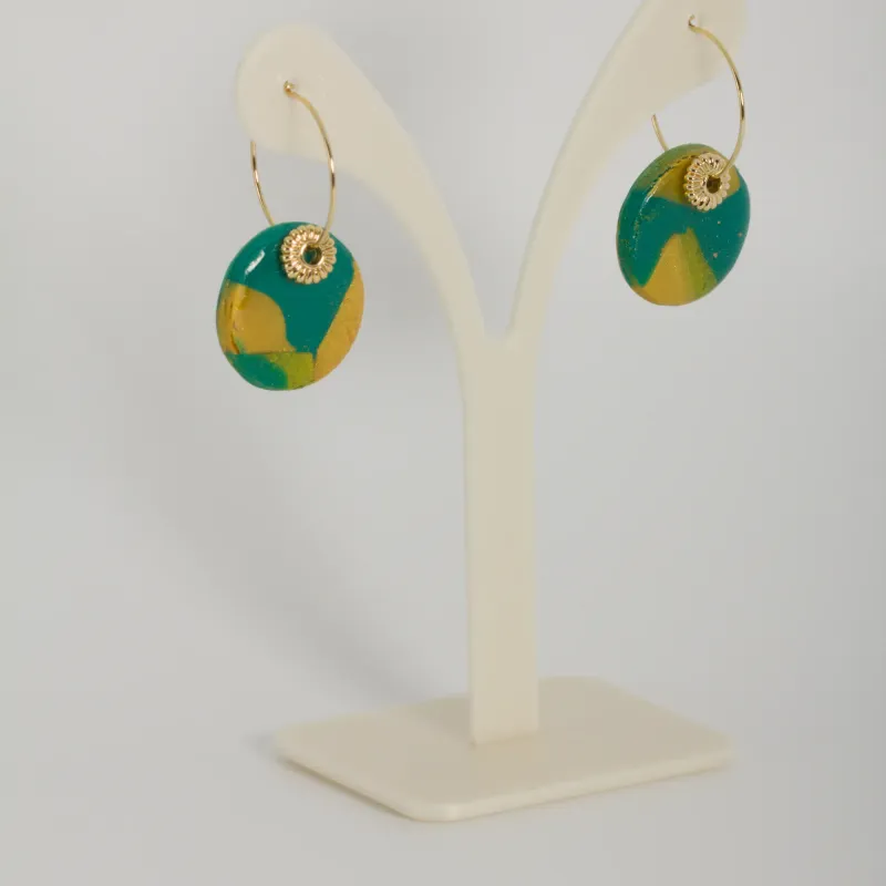 Boucles pétrole & jaunes