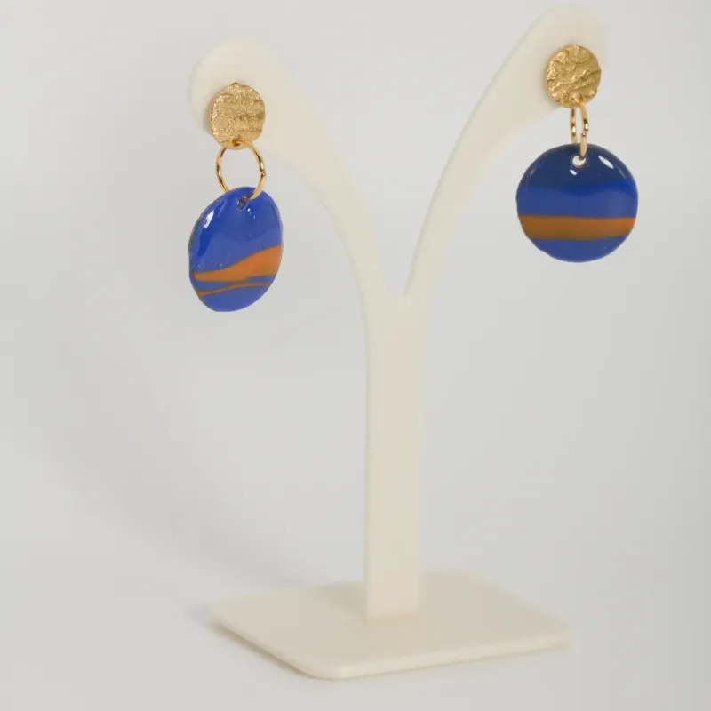 Boucles bleu roi 