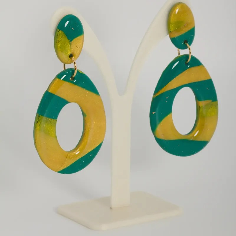 Boucles pétrole & jaunes
